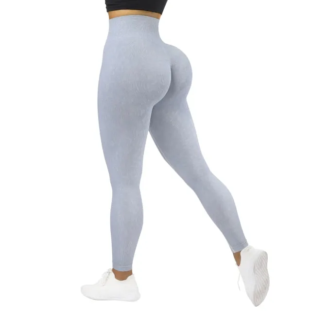 Yoga Leggings Women Butt Scrunch Legging Camo Seamless