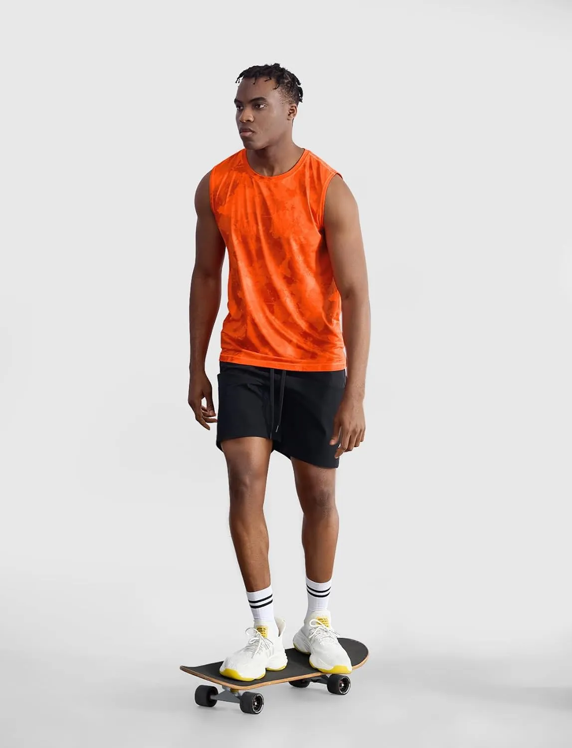 Zengjo Mens Sleeveless Shirts Quick Dry Workout Athletic Running Muscle Tank Top Loose Lightweight