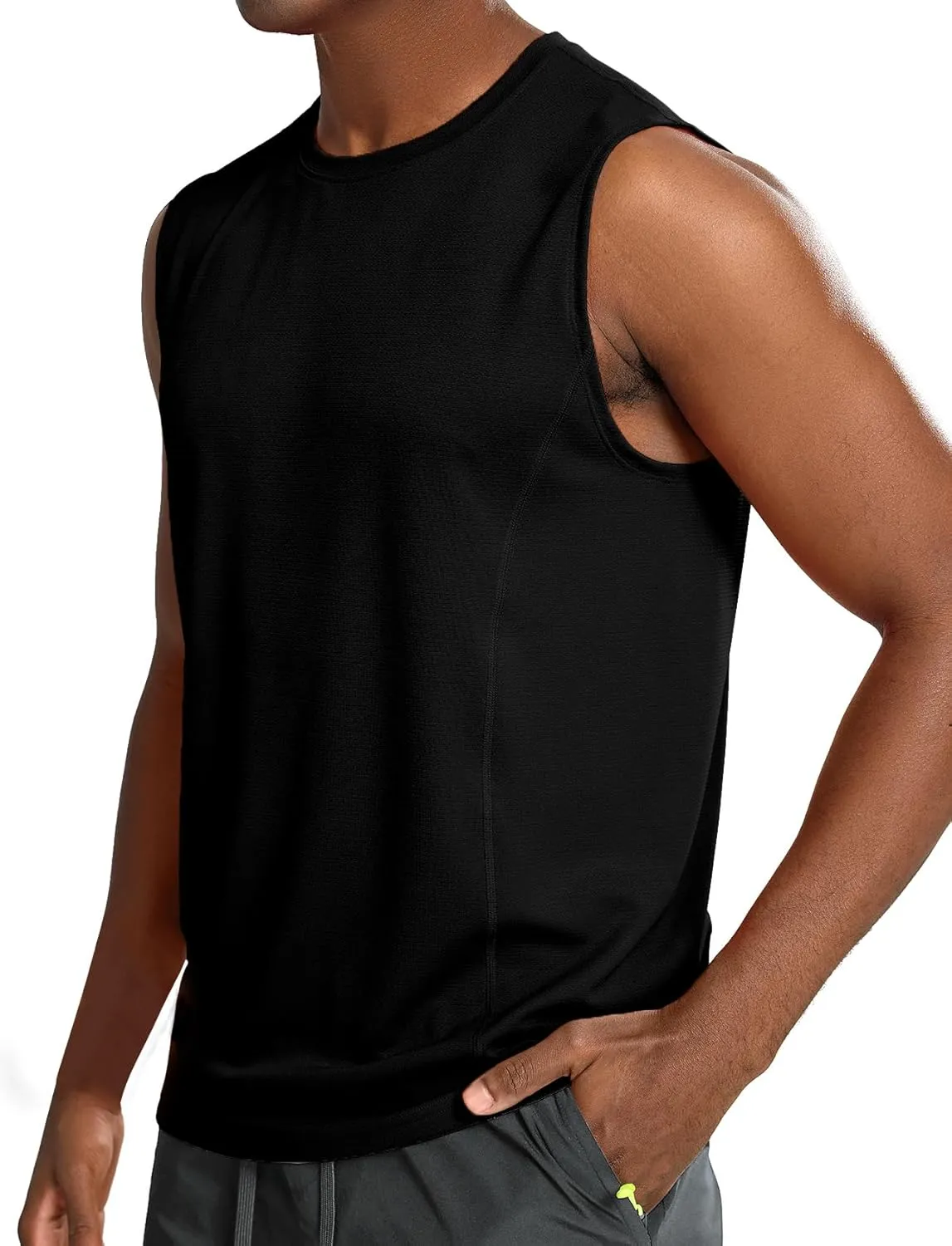 Zengjo Sleeveless Workout Shirts for Men Moisture Wicking,Athletic Running Tank Top Quick Dry Gym Tanks
