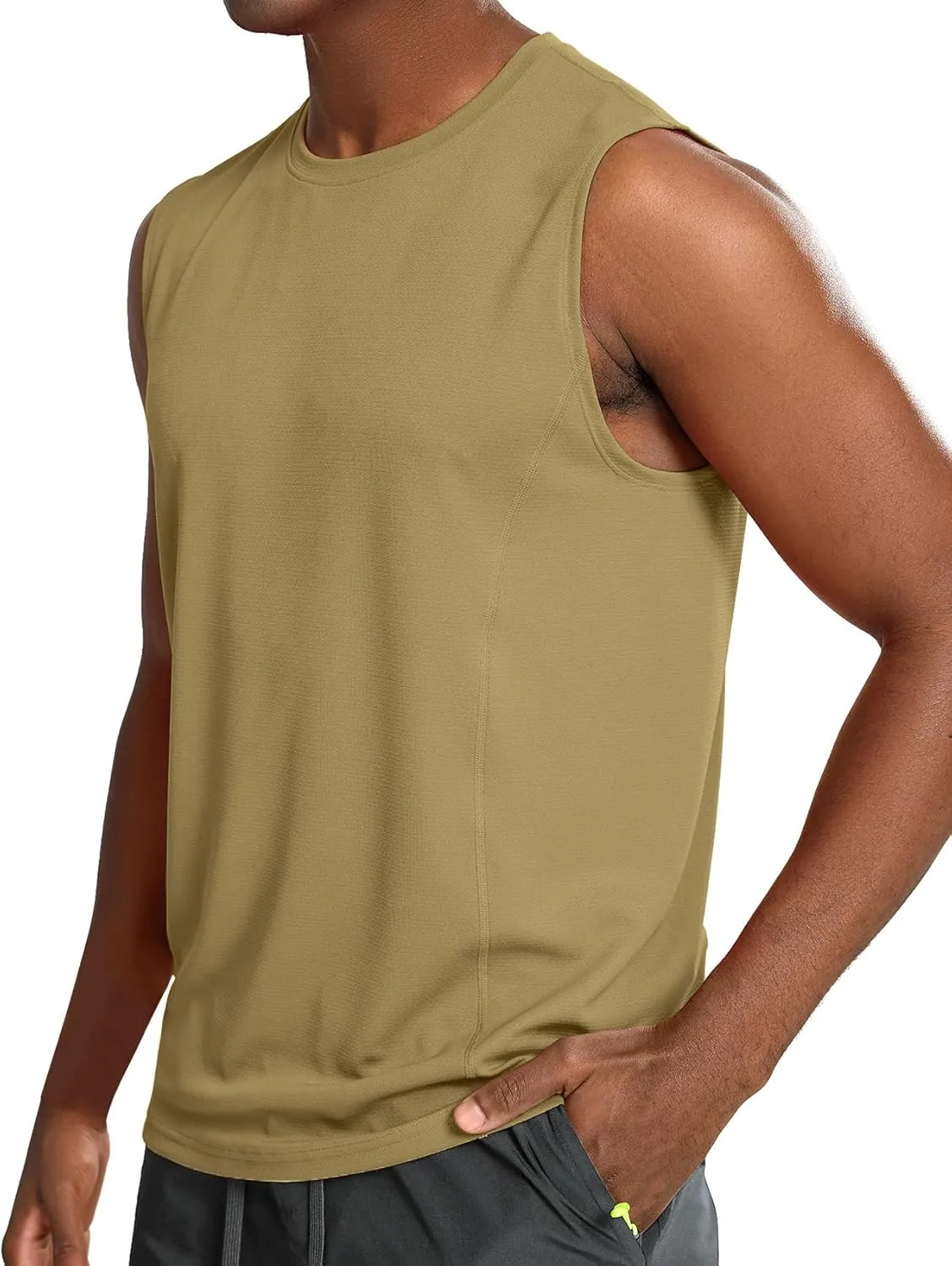 Zengjo Sleeveless Workout Shirts for Men Moisture Wicking,Athletic Running Tank Top Quick Dry Gym Tanks