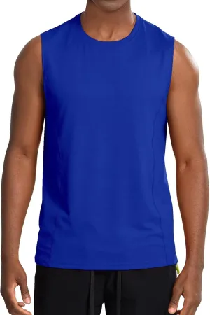Zengjo Sleeveless Workout Shirts for Men Moisture Wicking,Athletic Running Tank Top Quick Dry Gym Tanks