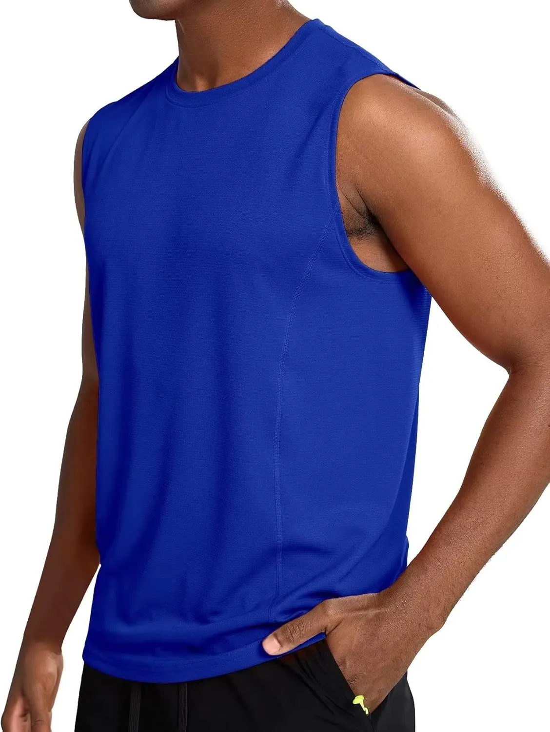 Zengjo Sleeveless Workout Shirts for Men Moisture Wicking,Athletic Running Tank Top Quick Dry Gym Tanks