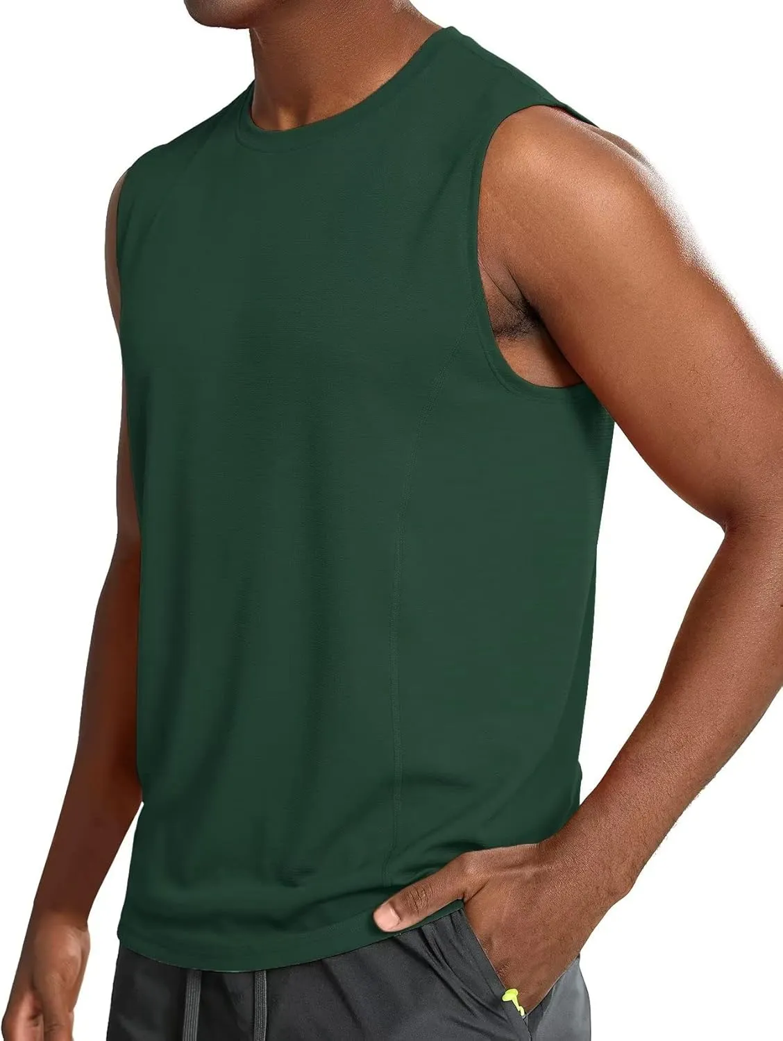 Zengjo Sleeveless Workout Shirts for Men Moisture Wicking,Athletic Running Tank Top Quick Dry Gym Tanks