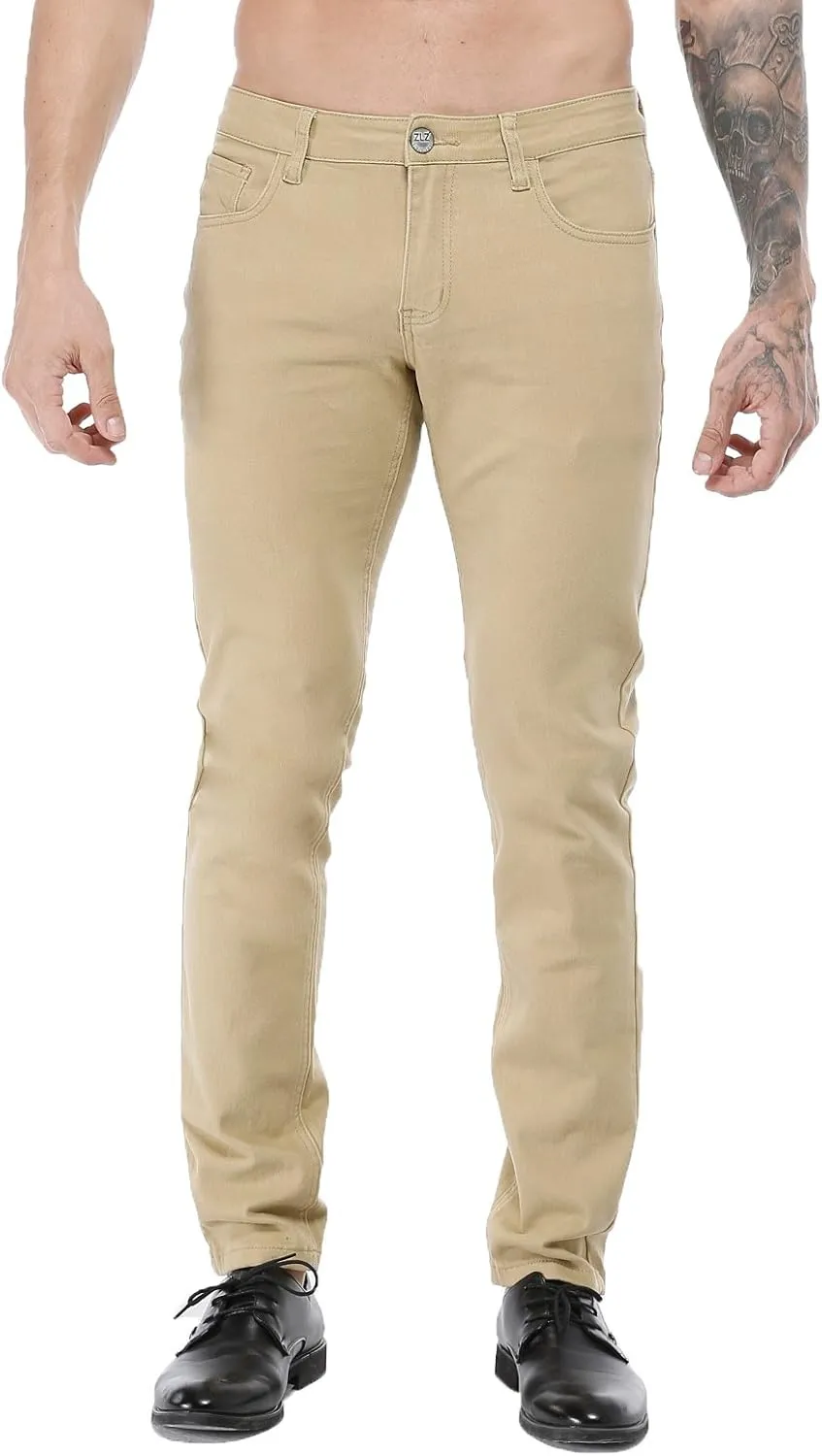 ZLZ Men's Skinny Slim Fit Stretch Comfy Fashion Denim Jeans Pants