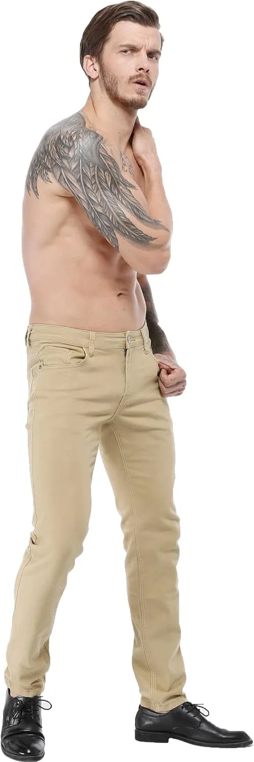 ZLZ Men's Skinny Slim Fit Stretch Comfy Fashion Denim Jeans Pants